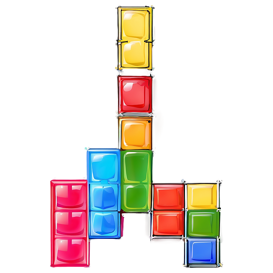 Tetris Blocks Design Png 06202024