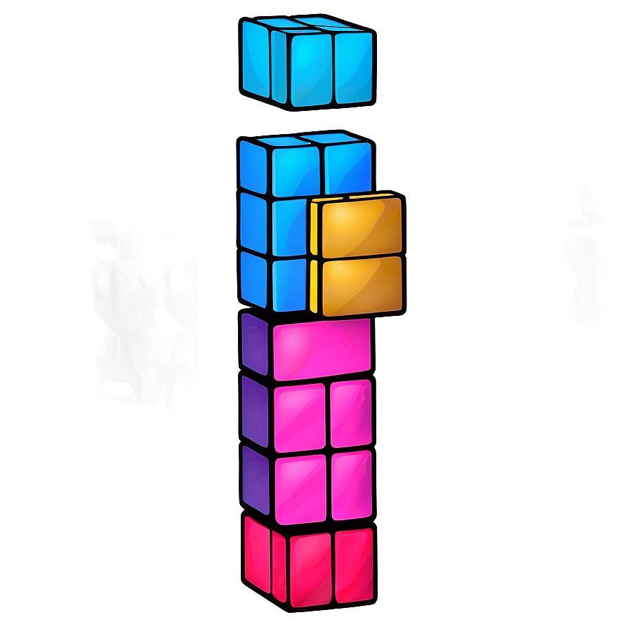 Tetris Blocks Design Png 67