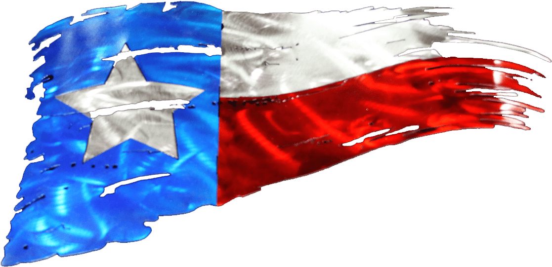 Texas Flag Waving Distorted