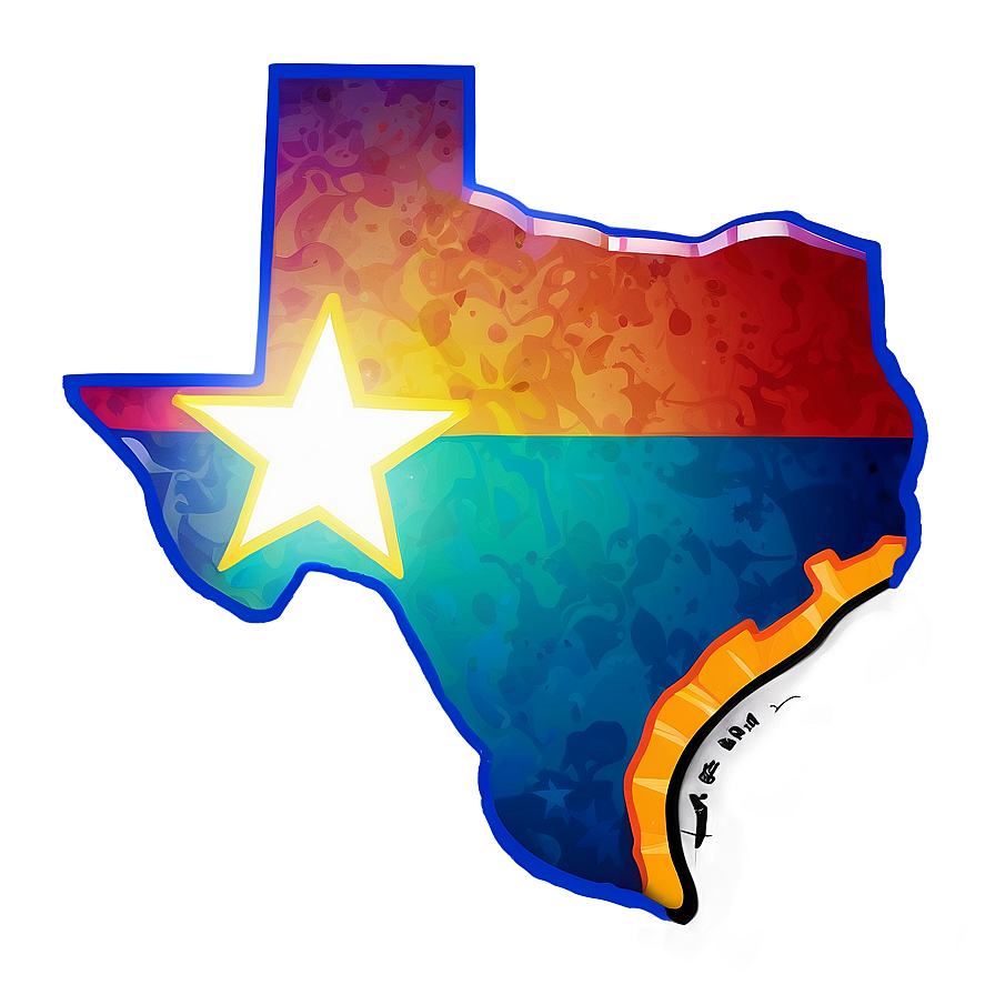 Texas Outline Design Png 98