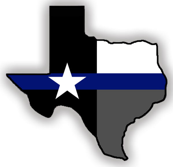 Texas Outlinewith Flag Design