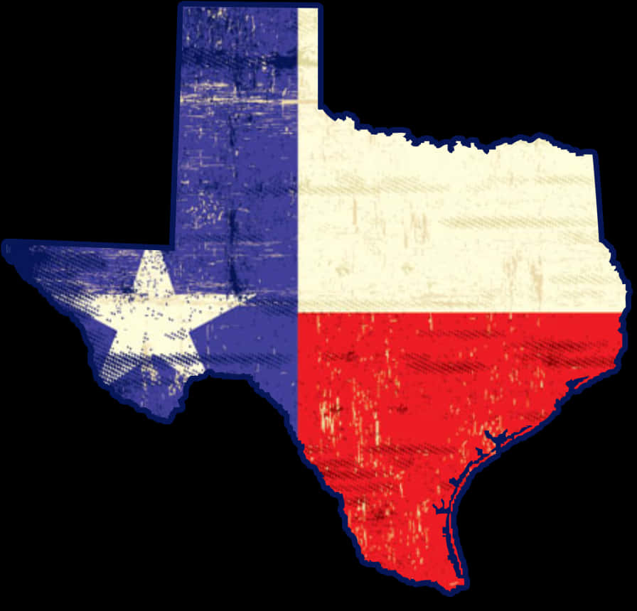 Texas State Flag Map