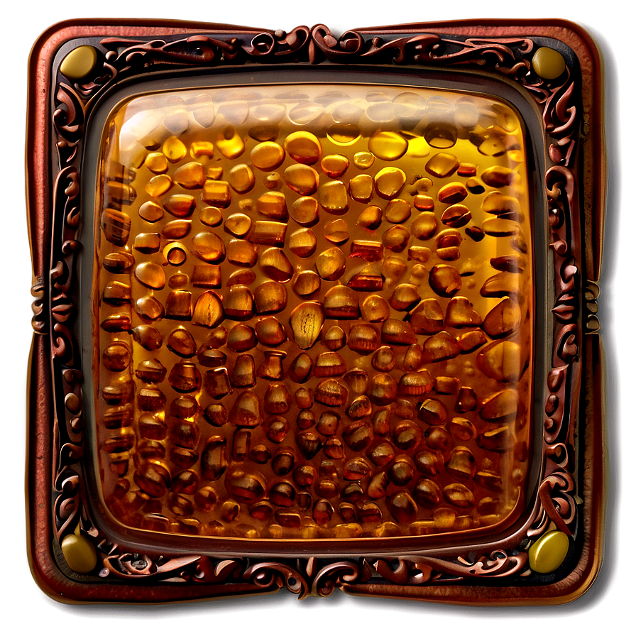 Textured Amber Coaster Png 06242024