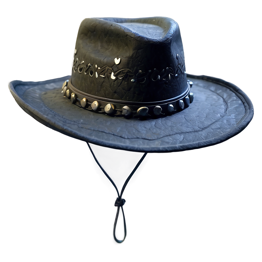 Textured Black Cowboy Hat Png Uoe