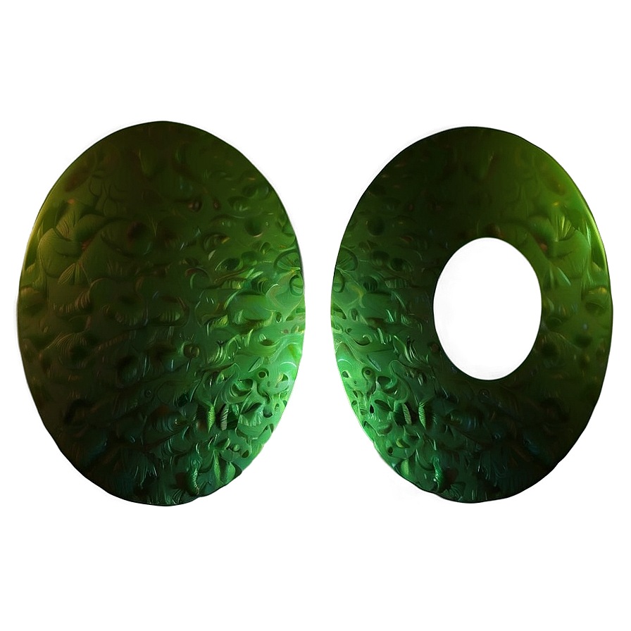 Textured Green Circle Png 5