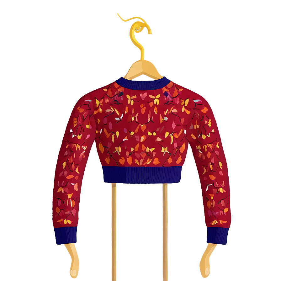 Textured Red Sweater Png Gpf