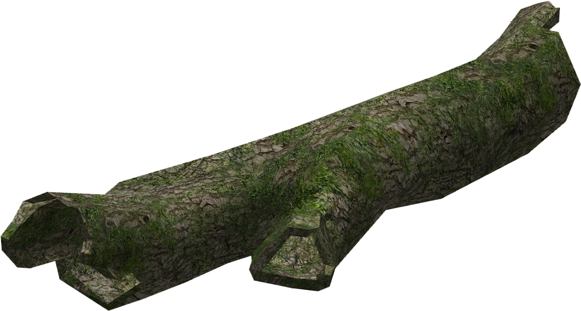 Textured Tree Log3 D Model