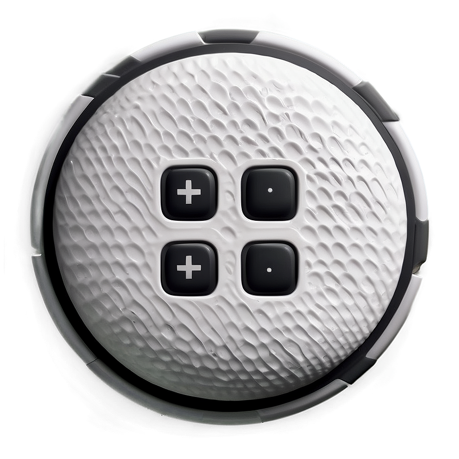 Textured White Button Png Cee6