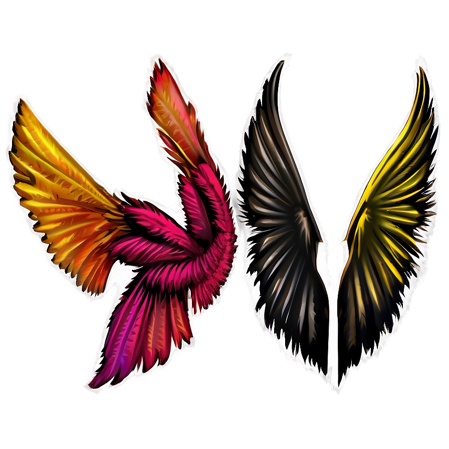 Textured Wings Png 2