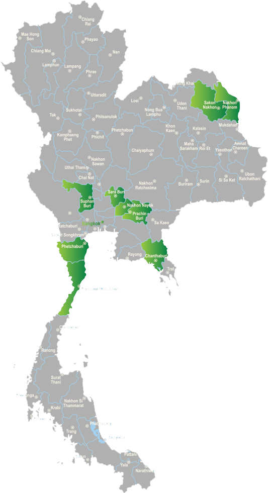 Thailand Administrative Divisions Map