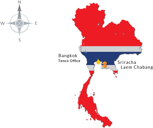 Thailand Map Tenco Locations