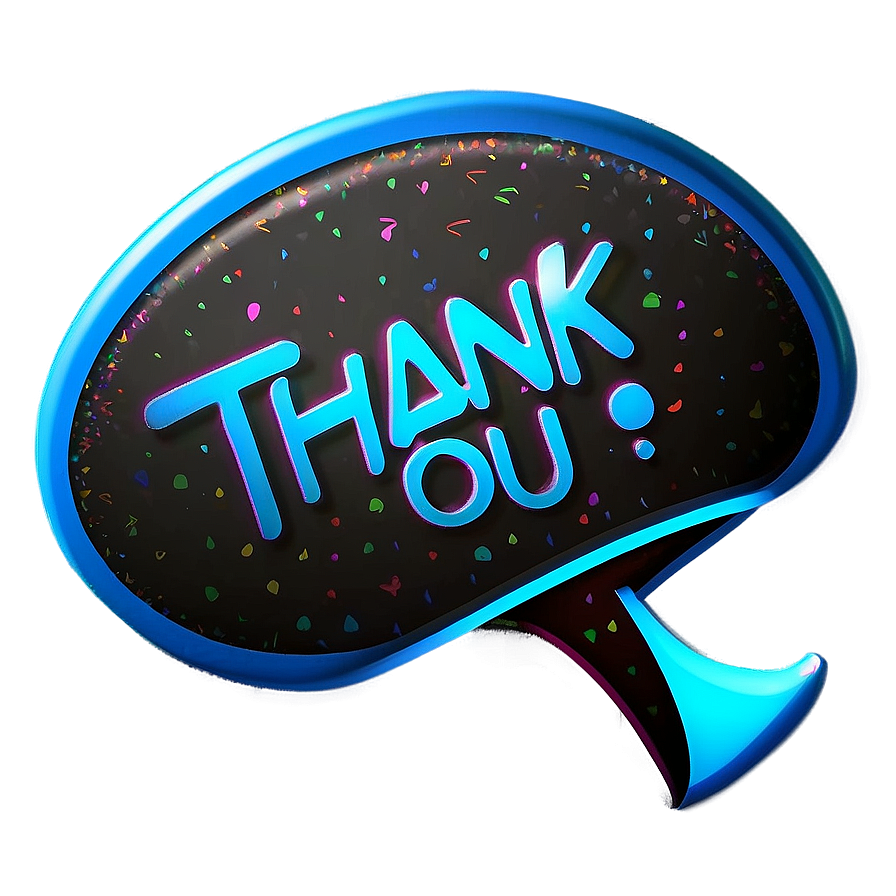 Thank You Speech Bubble Png 14