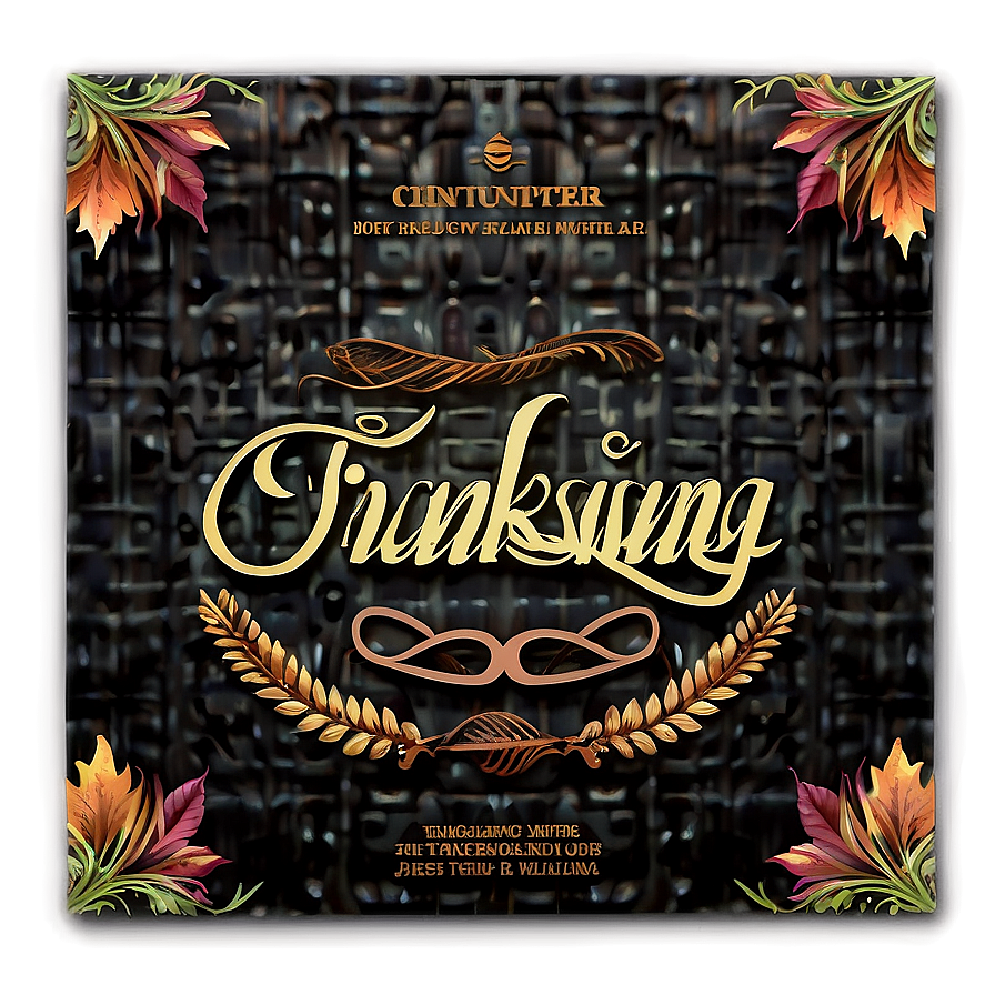 Thanksgiving Dinner Invitation Png Bua