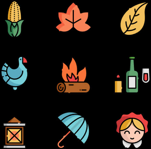 Thanksgiving Icons Set