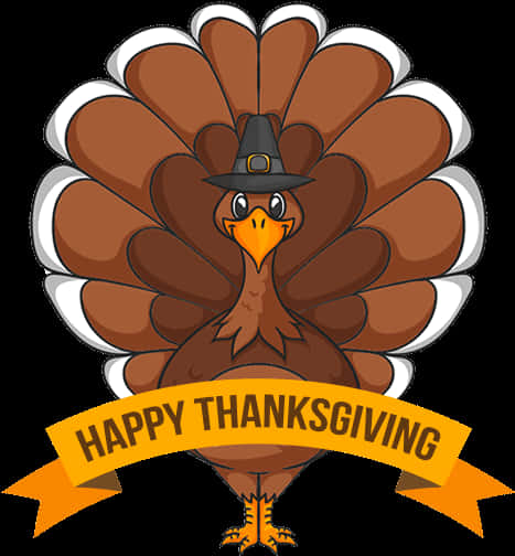 Thanksgiving Turkey Cartoon Illustration