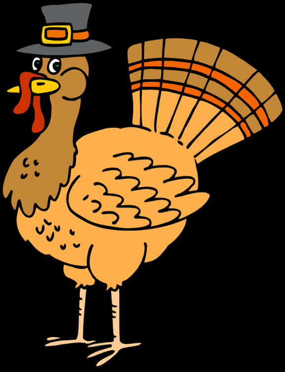 Thanksgiving Turkey Cartoon Illustration