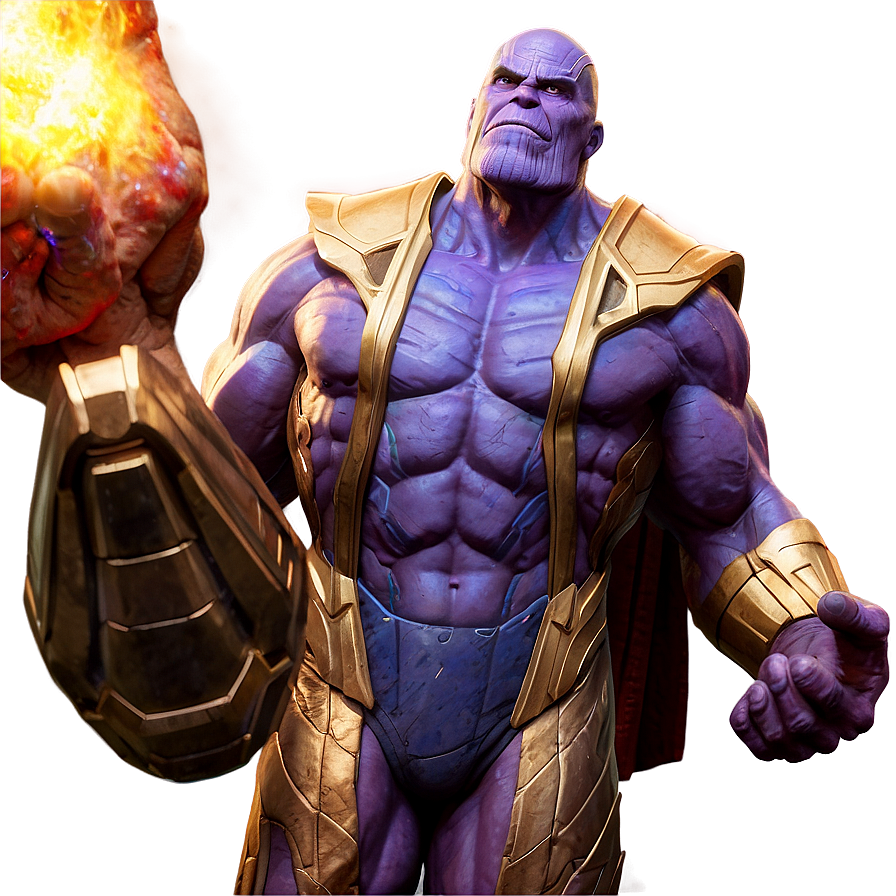 Thanos In Cosmic Dust Png 05212024