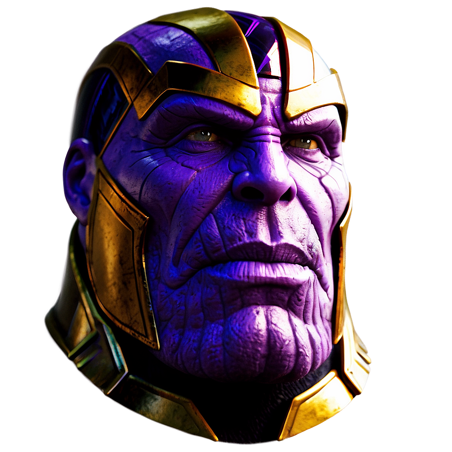 Thanos With Heroes Reflection Png 05212024