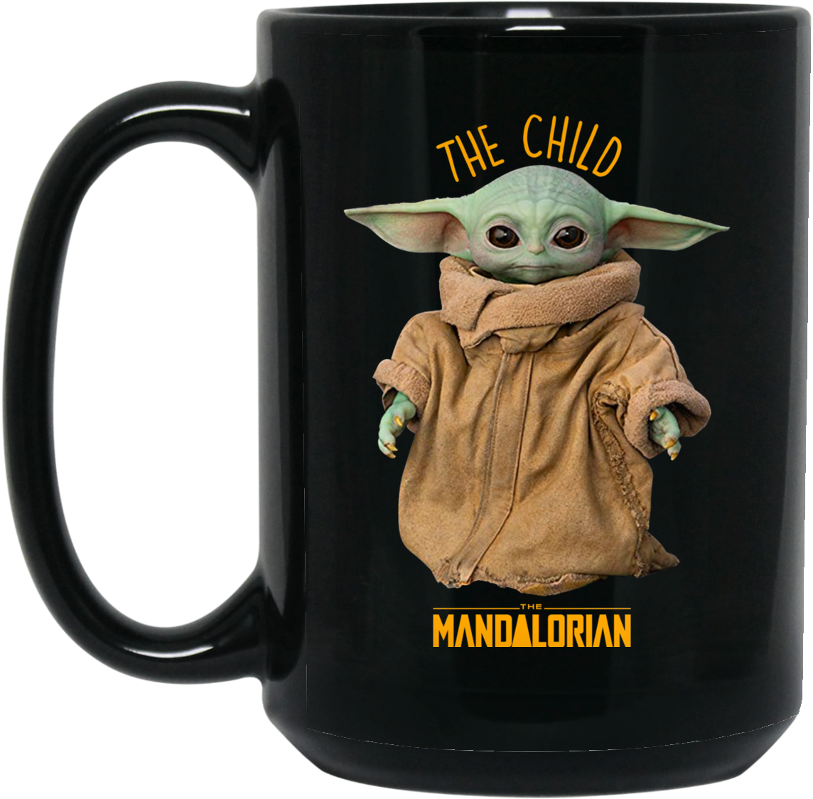 The Child Mandalorian Black Mug