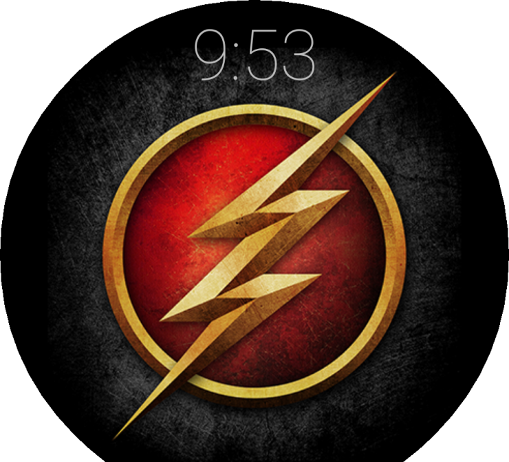 The_ Flash_ Logo_ Wallpaper_ Clock