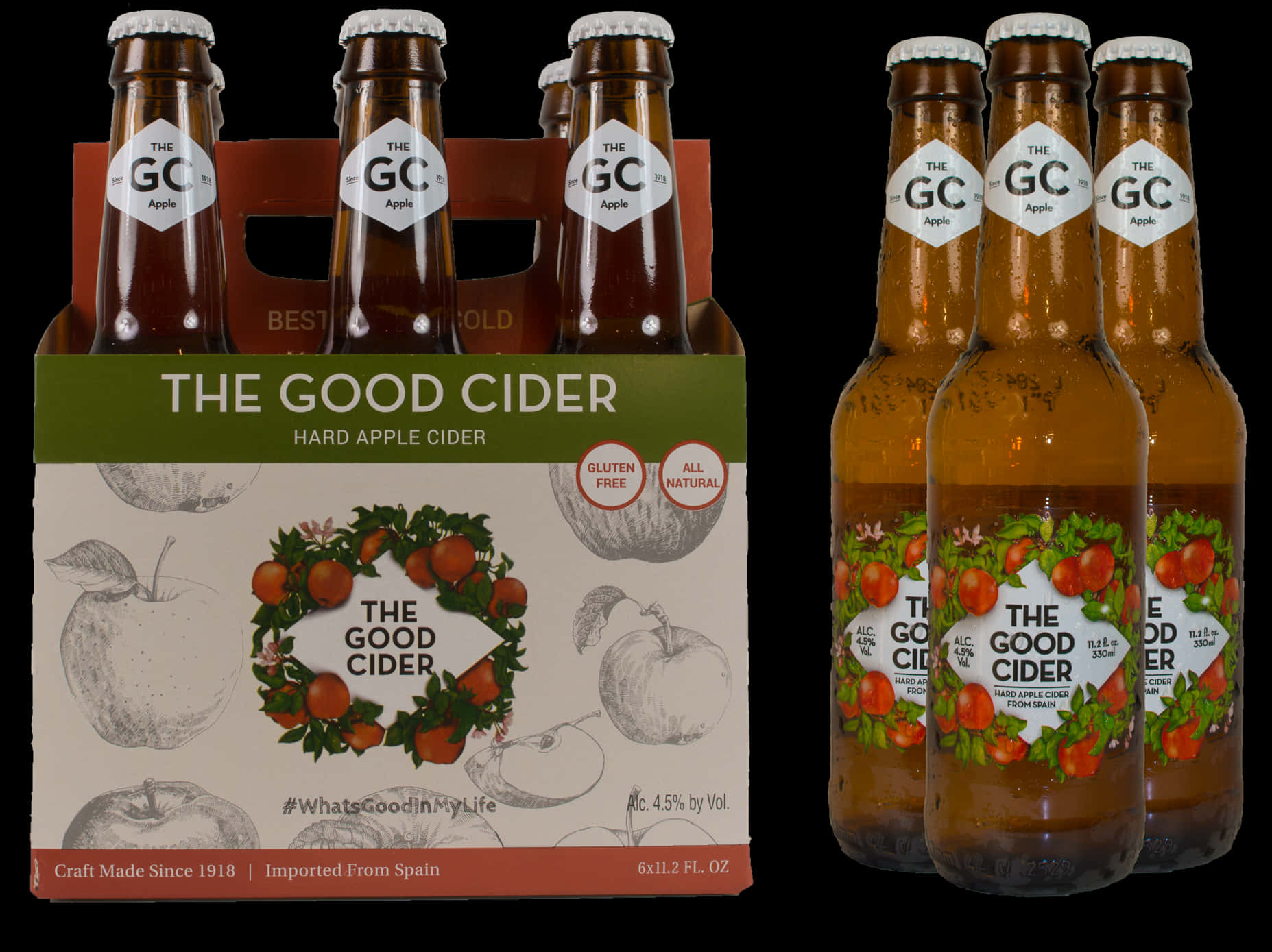 The Good Cider Hard Apple Packaging