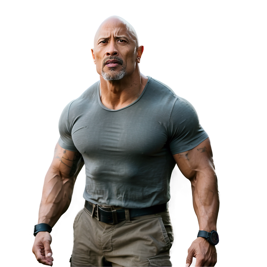 The Rock In Action Scene Png Jqh47