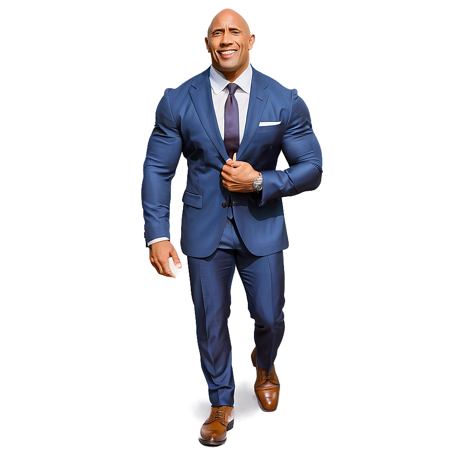 The Rock In Suit Png Ixg66