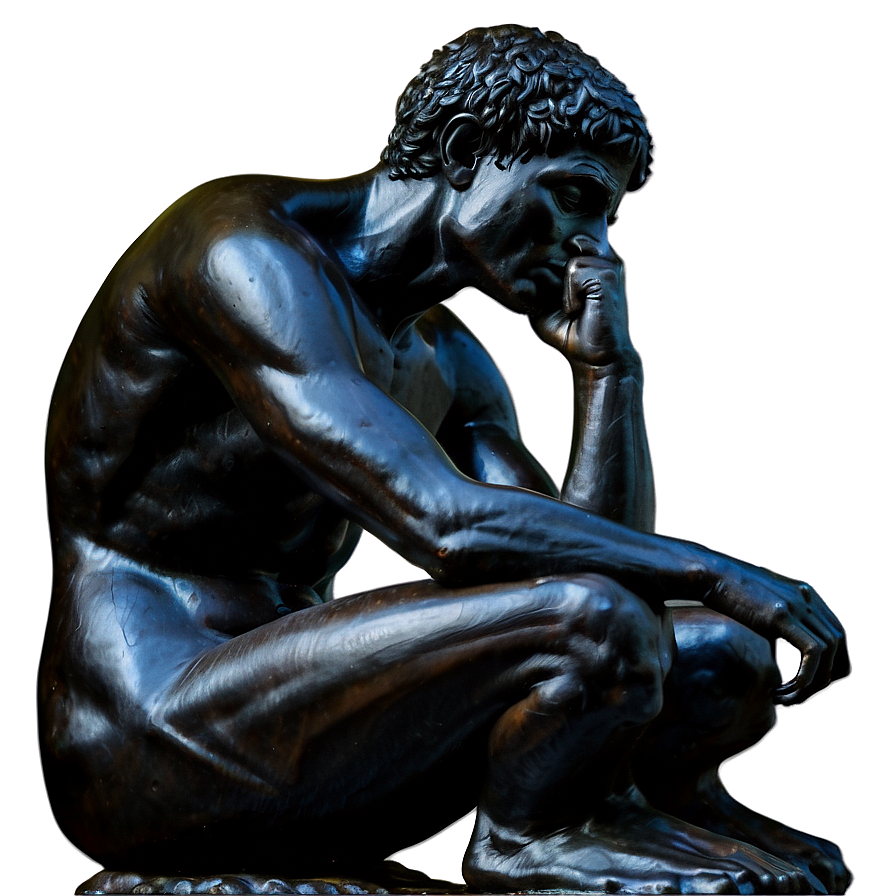 The Thinker In Academic Context Png 10