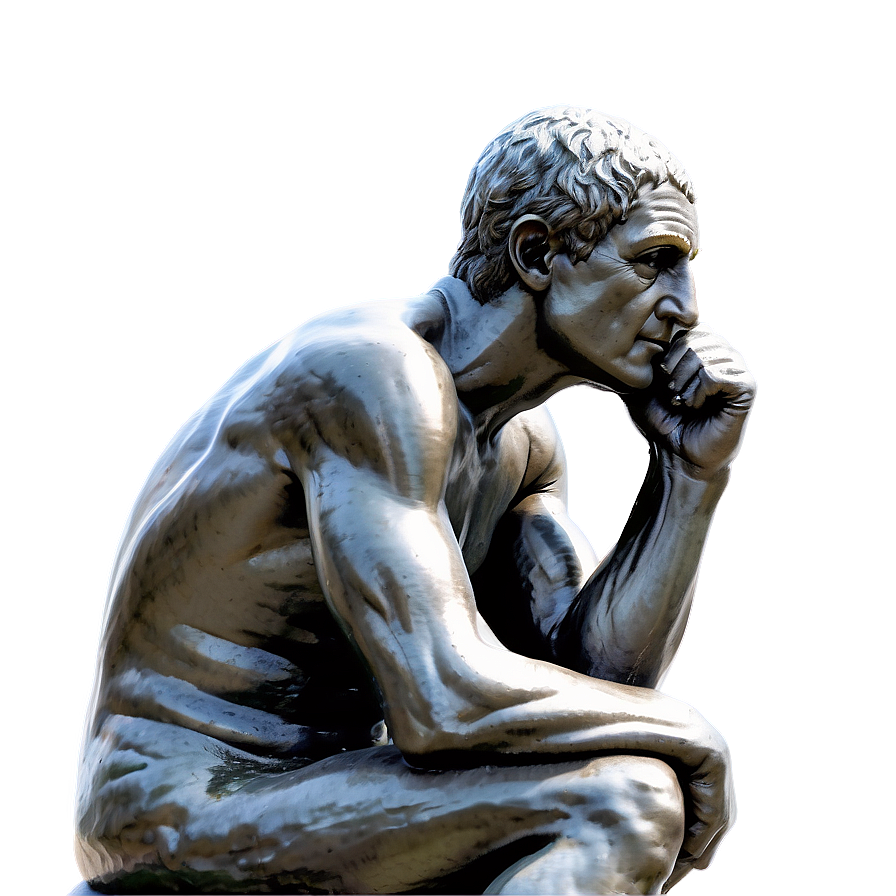 The Thinker In Natural Light Png 3