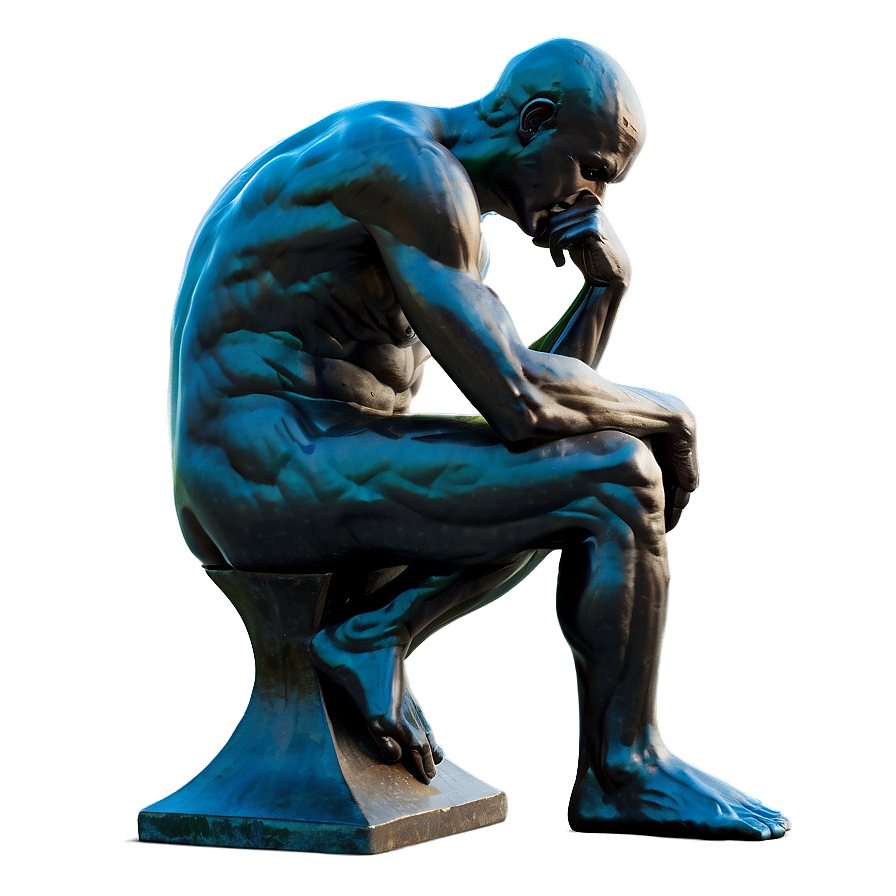 The Thinker In Natural Light Png Qbc55