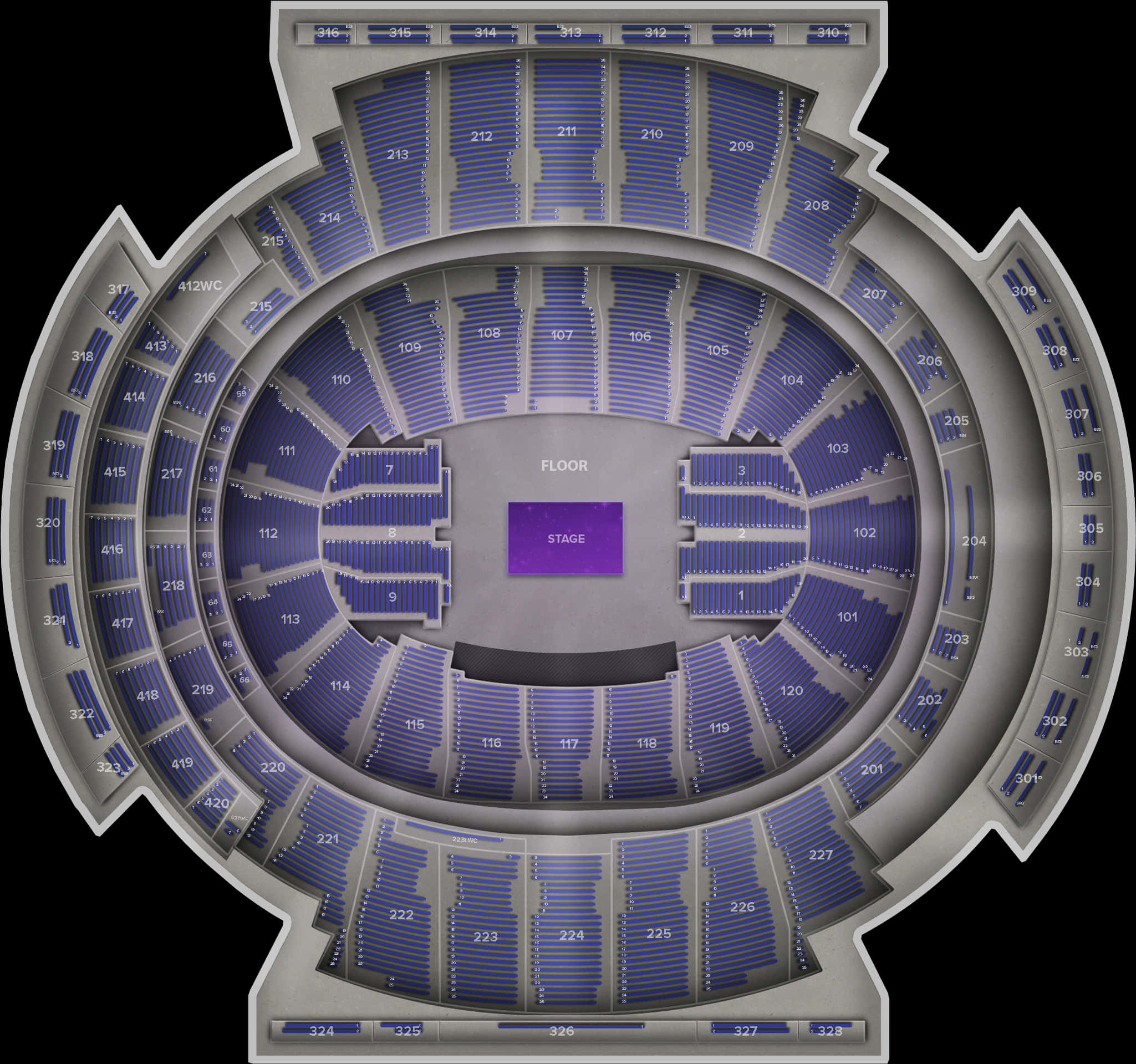 Theater Seating Chart Overview