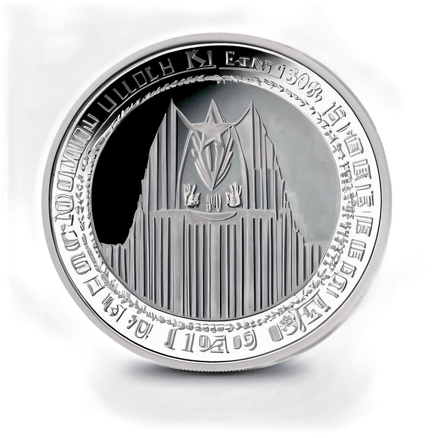 Themed Silver Coin Png 2