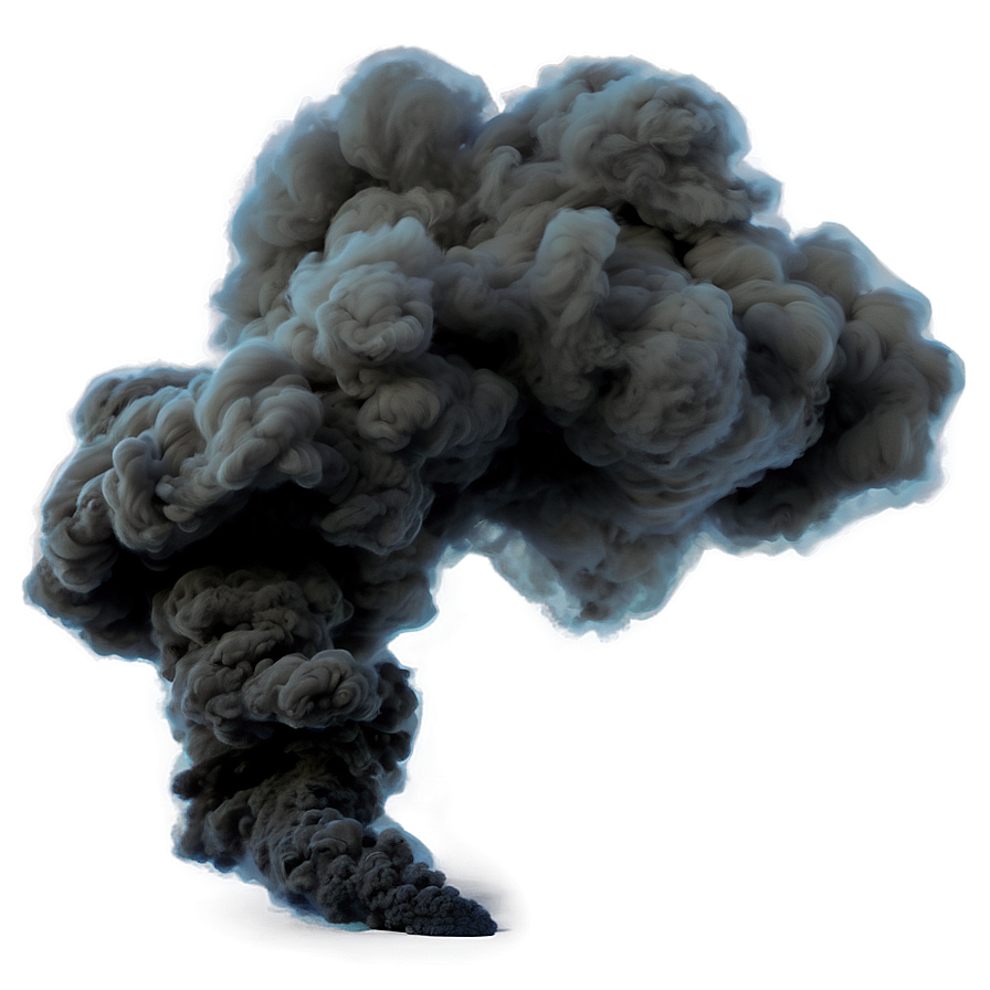 Thick Black Smoke Png 37