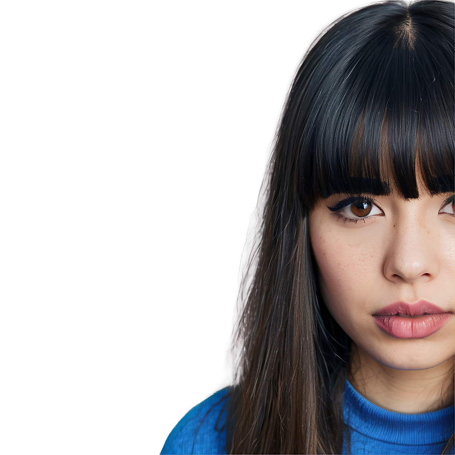 Thick Hair With Bangs Png 39