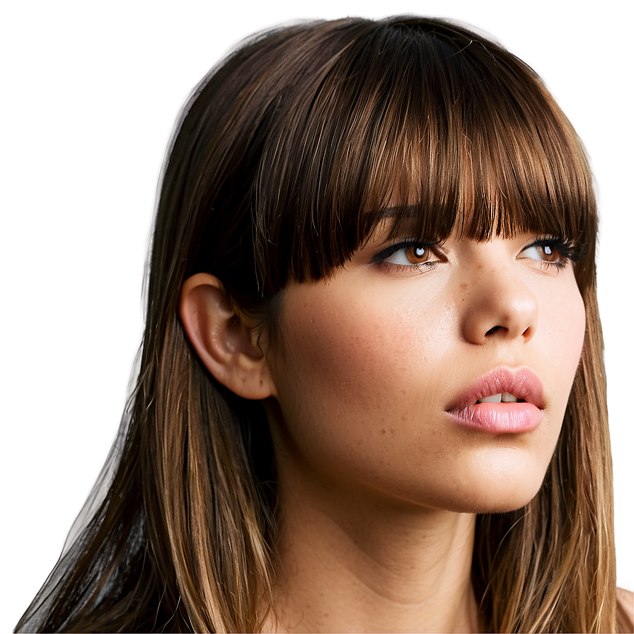 Thick Hair With Bangs Png 62