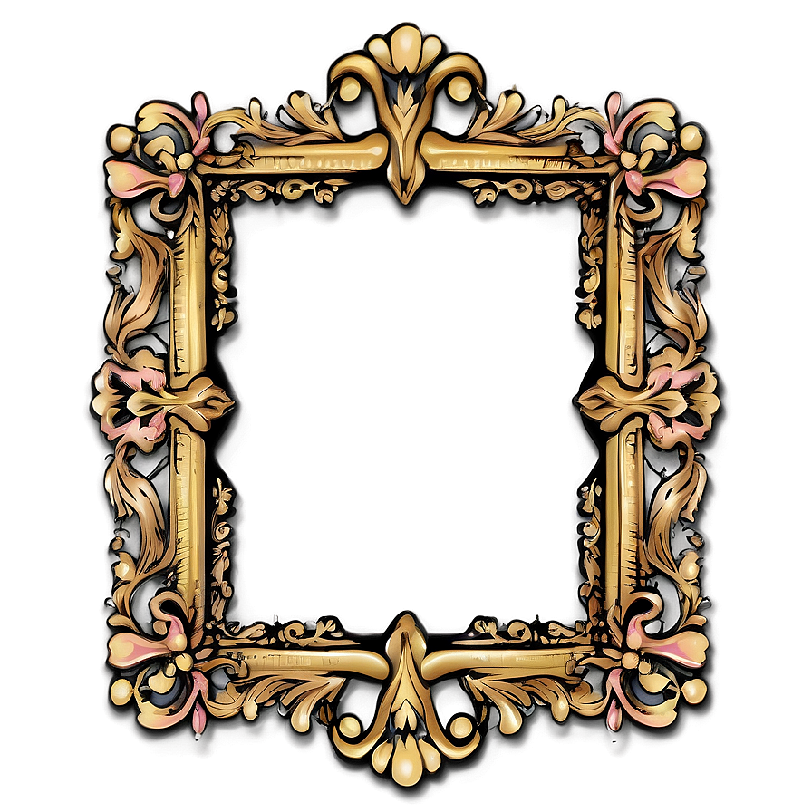 Thick Ornate Frame Png 06272024