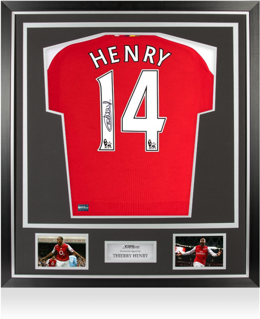 Thierry Henry Arsenal Shirt Framed