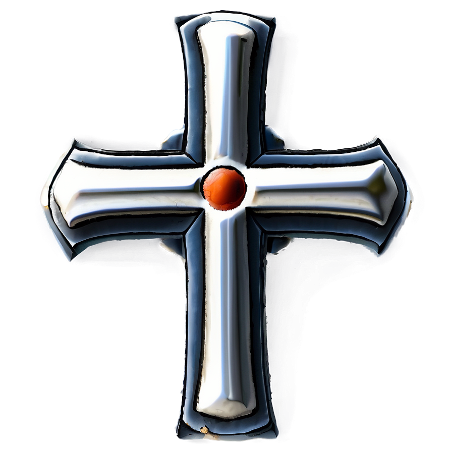 Thin Cross In Circle Png Mqx73