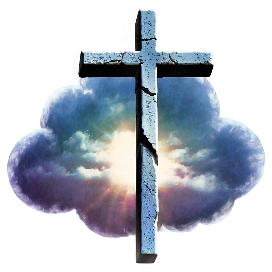 Thin Cross In Clouds Png Gym16