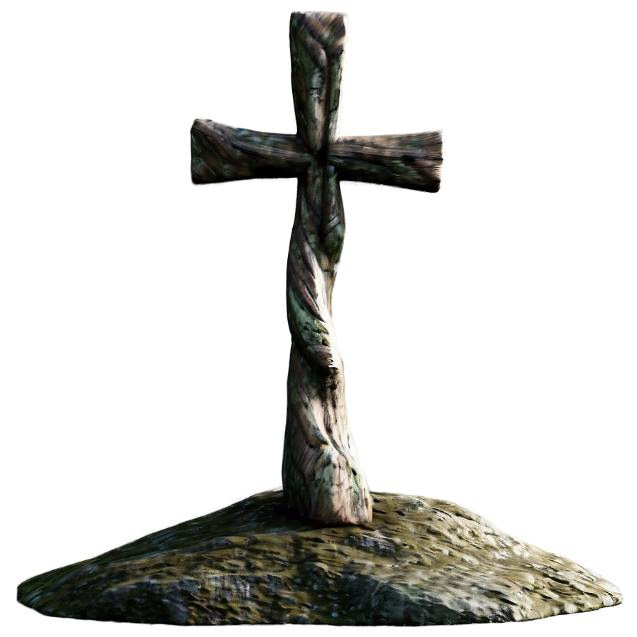 Thin Cross On Mountain Png 06292024