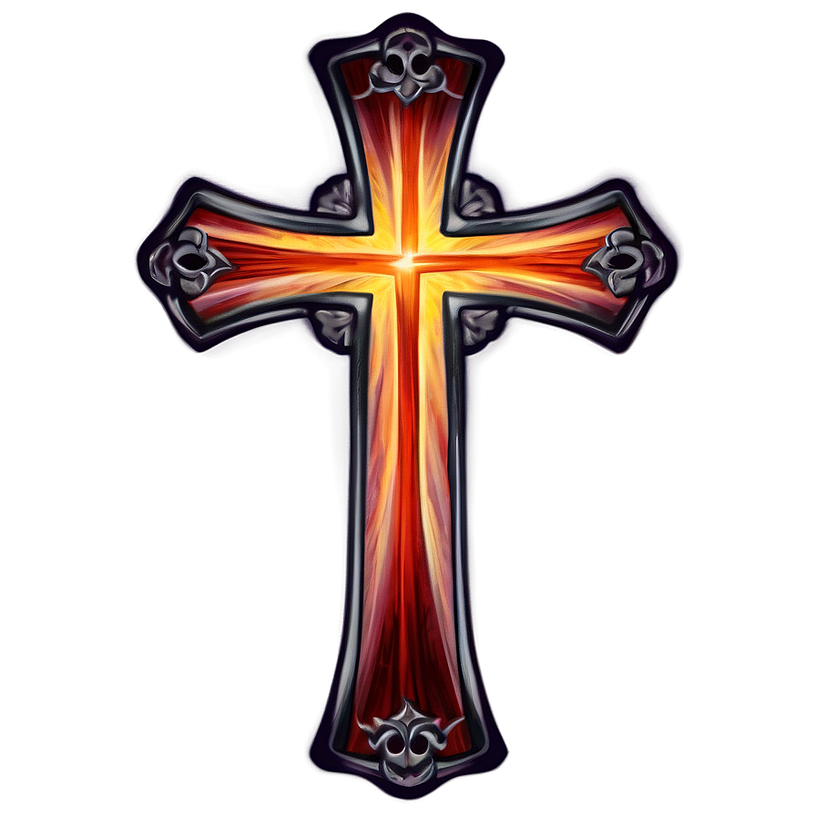 Thin Cross Tattoo Style Png Pvf