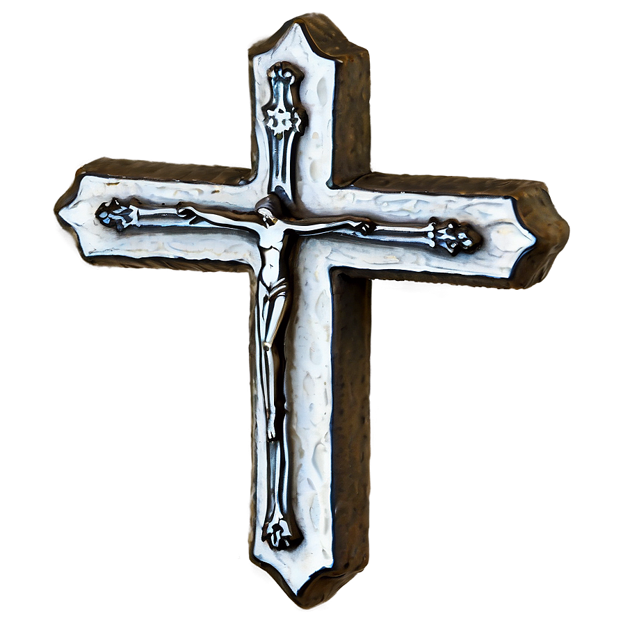 Thin Cross With Halo Png 06292024