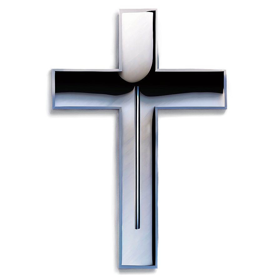 Thin Cross With Shadow Effect Png 94