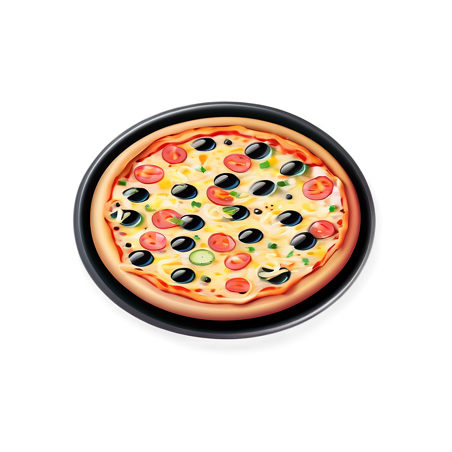 Thin Crust Pizza Vector Png 06262024