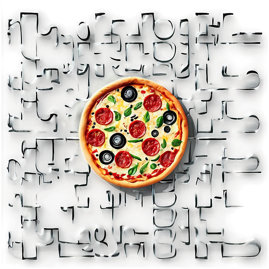 Thin Crust Pizza Vector Png 30