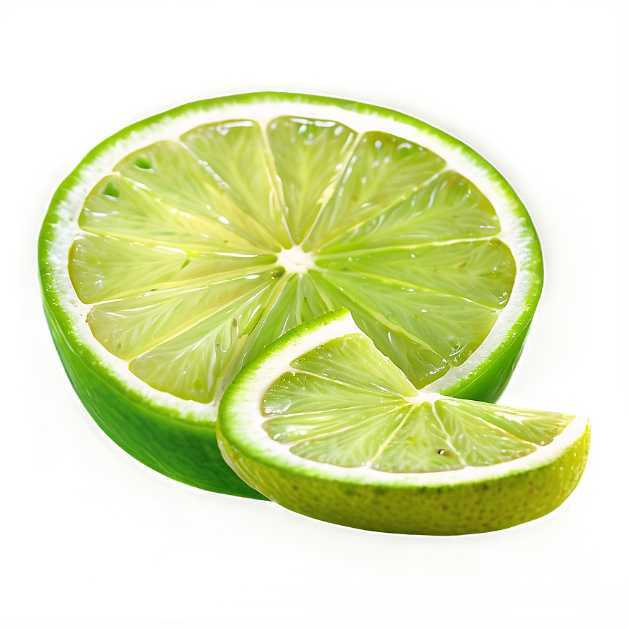 Thin Lime Slice Png 06132024