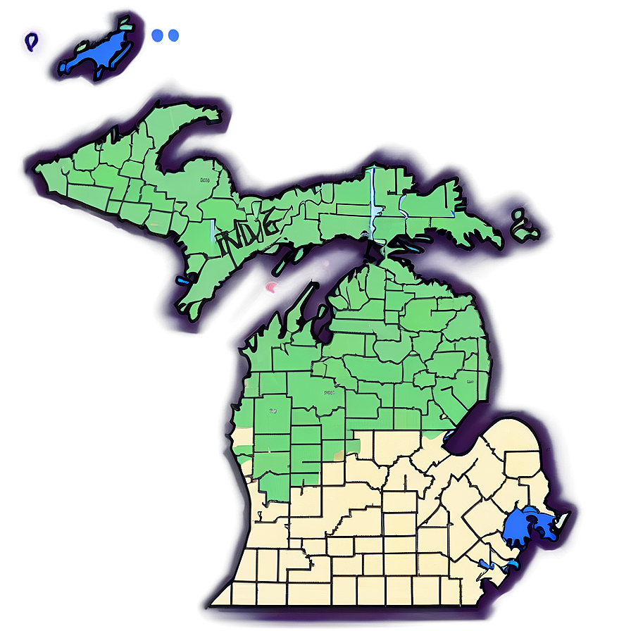 Thin Michigan Borderline Png 58