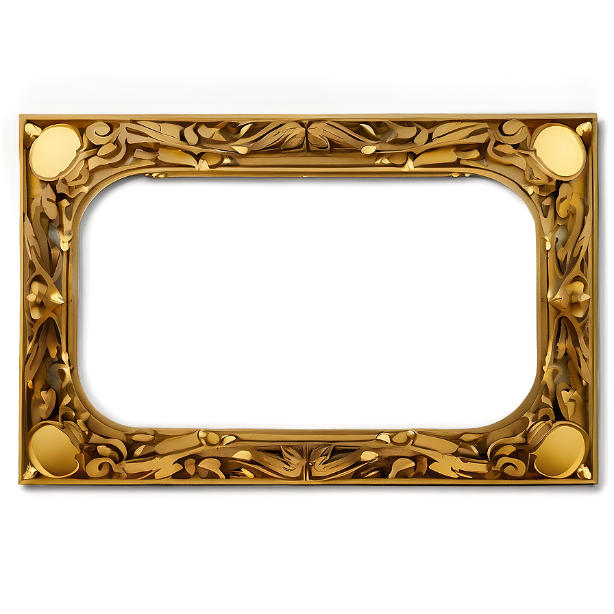 Thin Ornate Frame Png 06272024