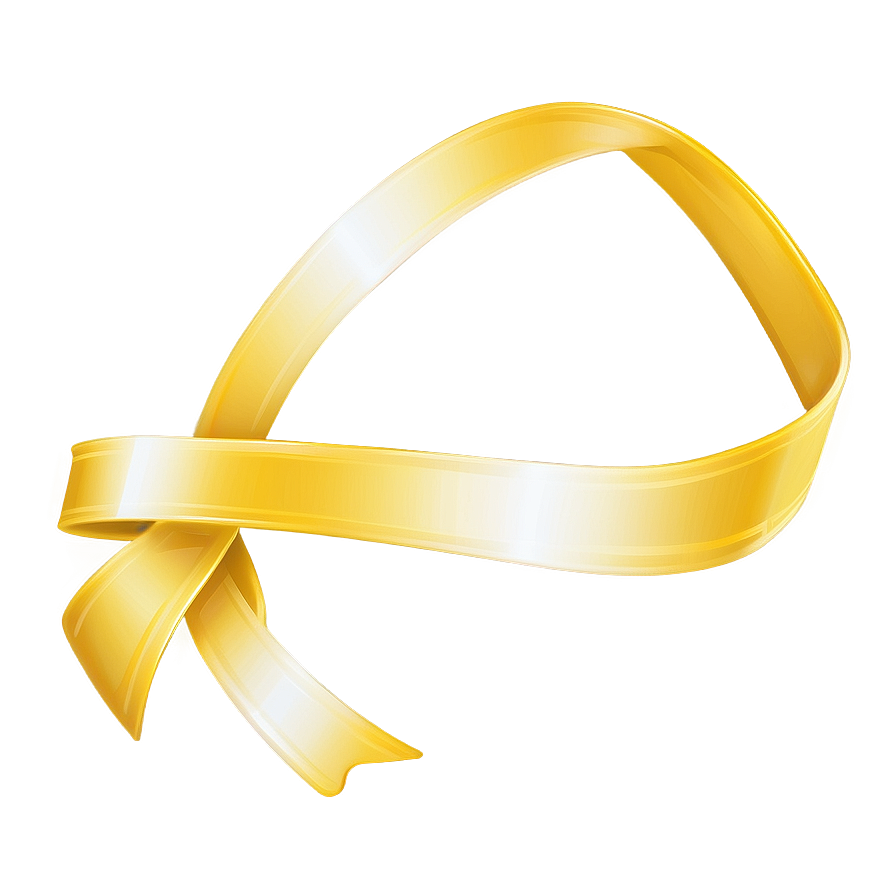 Thin Yellow Ribbon Vector Png 82