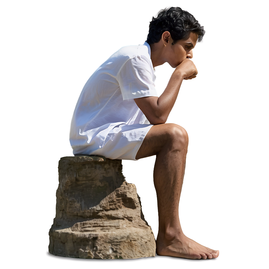 Thinker In Silence Png 06262024